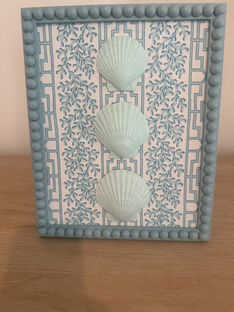 Seafoam Scallop Trio on Coral Vine Lattice